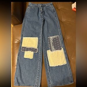 pacsun jeans w patches